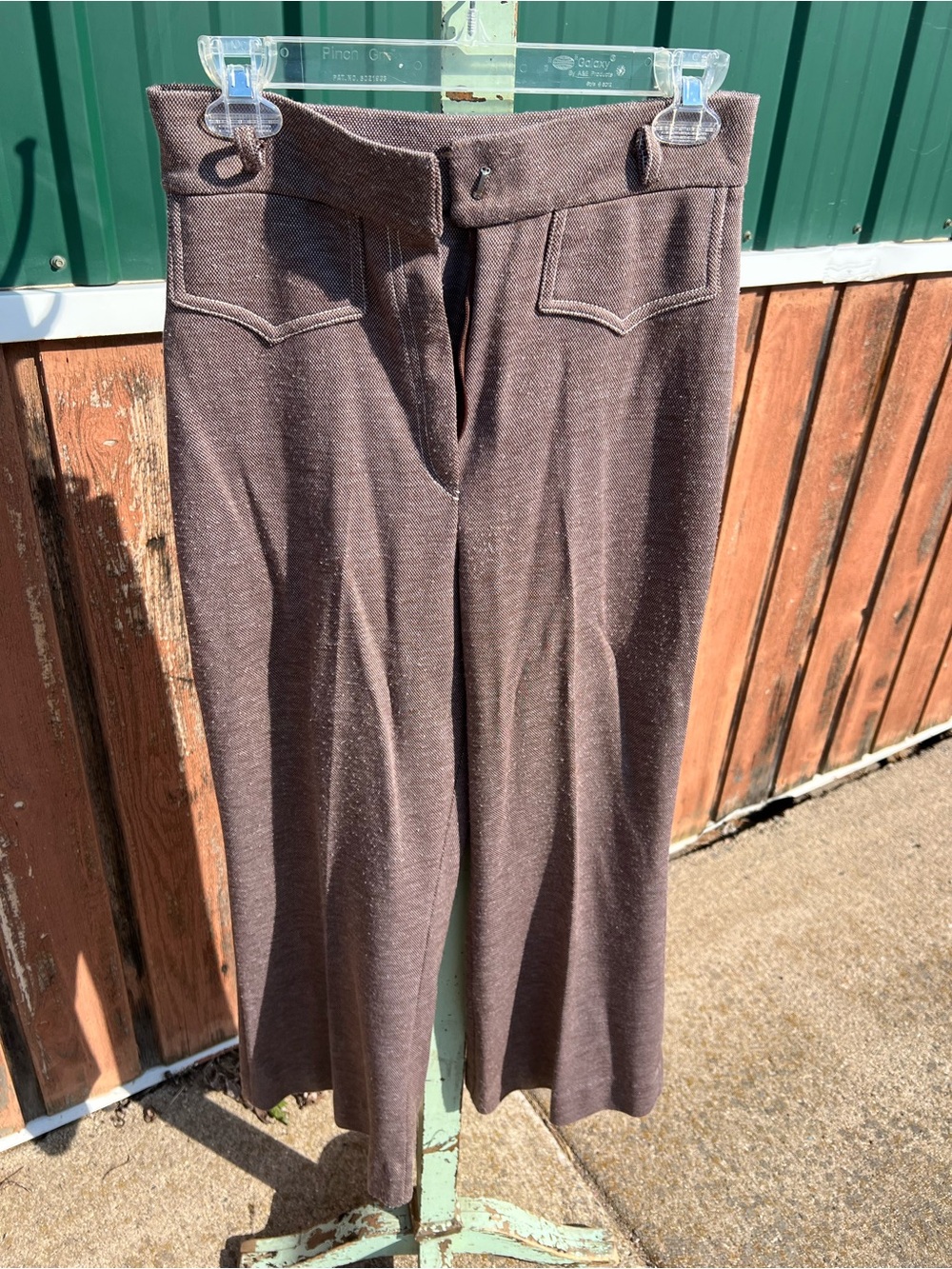 Vintage Women's Wide-Leg Dress Pants in Brown